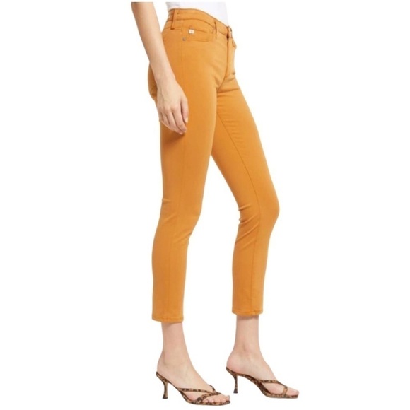 AG THE PRIMA ANKLE CIGARETTE ANKLE MUSTARD SIZE 25R NEW - Picture 2 of 5